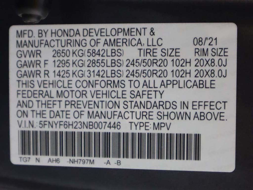 2022 Honda Pilot Special Edition AWD - 22746493 - 57