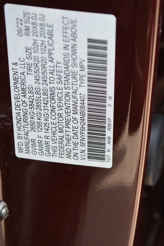 2022 Honda Pilot Special Edition AWD - 22876771 - 37