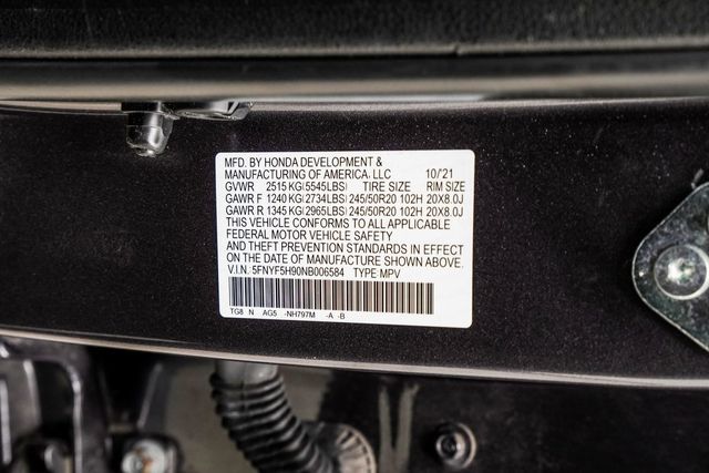 2022 Honda Pilot Touring 8-Passenger 2WD - 22978470 - 50