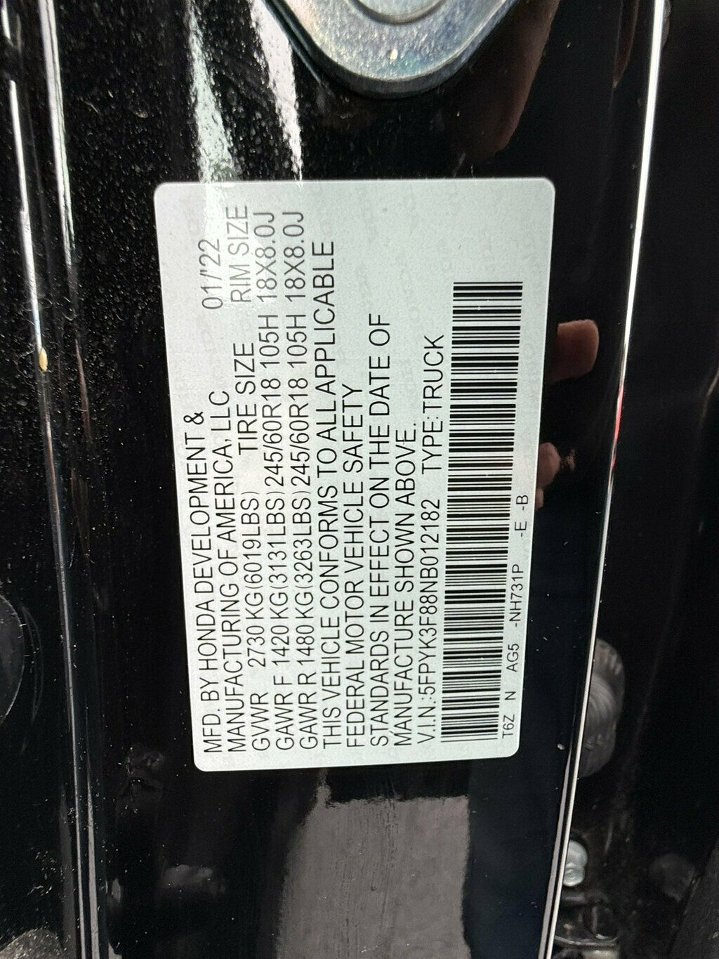 2022 Honda Ridgeline Black Edition AWD - 23073135 - 39