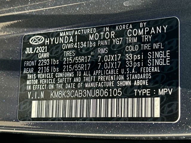 2022 Hyundai Kona SEL Automatic AWD - 23019445 - 22