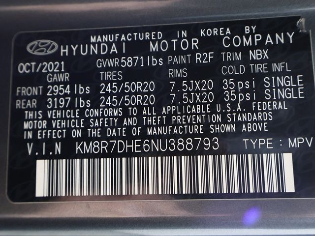 2022 Hyundai Palisade Calligraphy AWD - 22963146 - 70