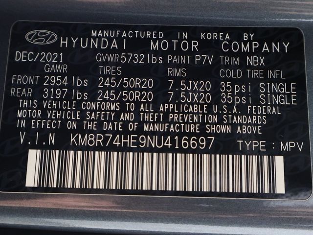 2022 Hyundai Palisade Calligraphy FWD - 22941266 - 71