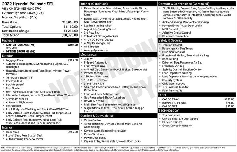2022 Hyundai Palisade SEL FWD - 22956421 - 5