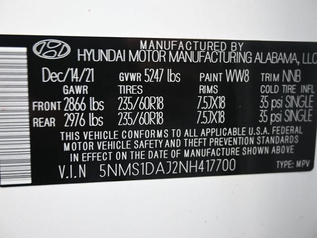 2022 Hyundai Santa Fe SE AWD - 22973438 - 8
