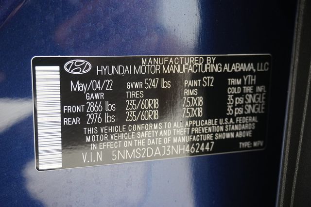 2022 Hyundai Santa Fe SEL AWD - 23024502 - 27