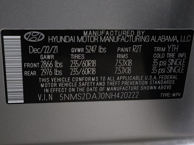2022 Hyundai Santa Fe SEL AWD - 23058601 - 51