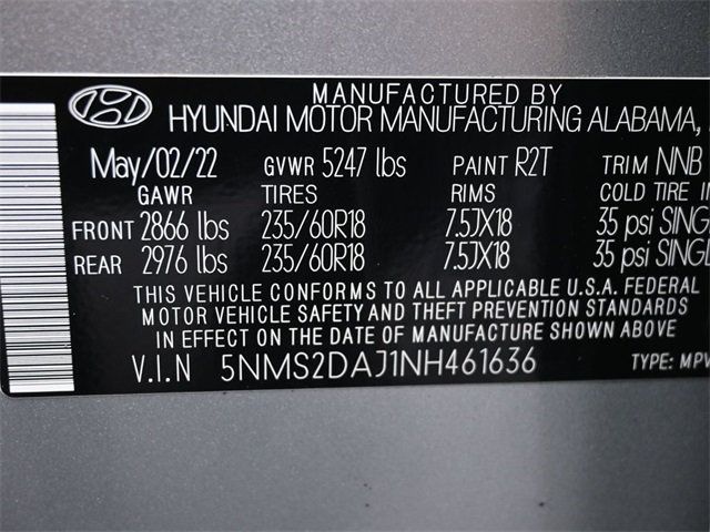 2022 Hyundai Santa Fe SEL AWD - 22946867 - 7