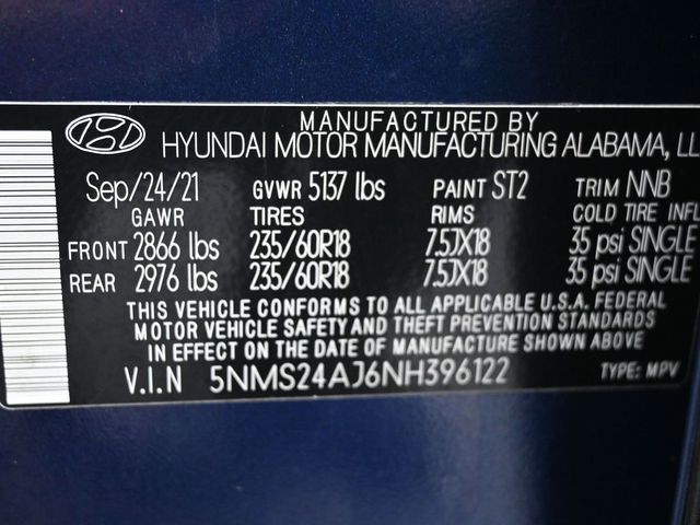 2022 Hyundai Santa Fe SEL FWD - 22999264 - 8