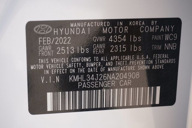 2022 Hyundai Sonata Limited 1.6T - 22932236 - 32