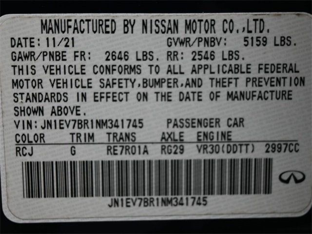 2022 INFINITI Q50 LUXE AWD - 22957451 - 6