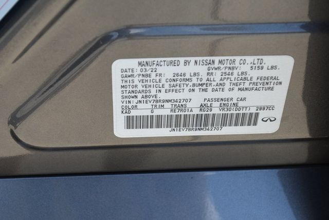 2022 INFINITI Q50 LUXE AWD - 22899532 - 37