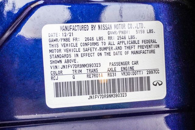 2022 INFINITI Q50 RED SPORT 400 AWD - 22963009 - 37