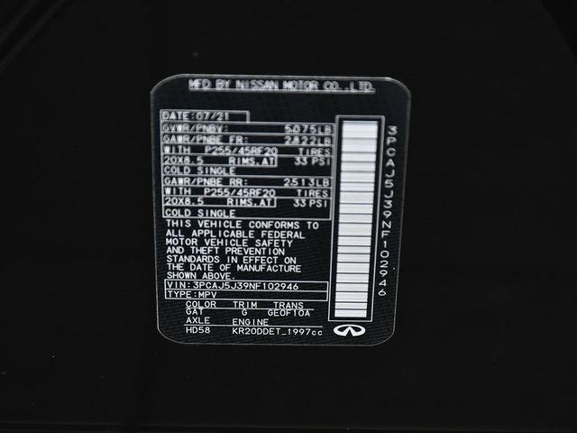 2022 INFINITI QX55 LUXE - 22951578 - 15