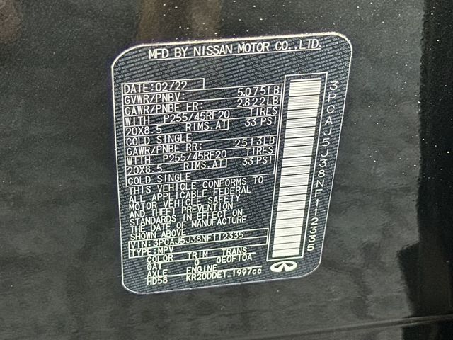 2022 INFINITI QX55 LUXE AWD - 22963770 - 21