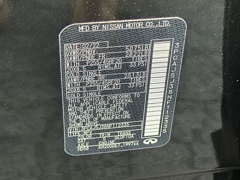 2022 INFINITI QX55 LUXE AWD - 22963770 - 21