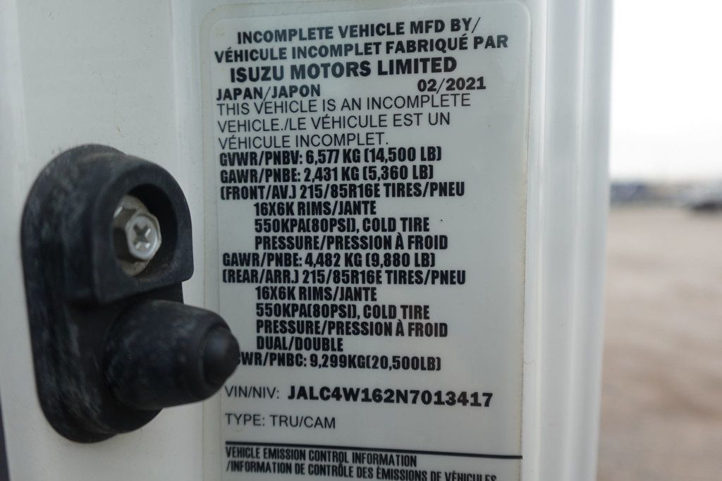 2022 Isuzu NPR HD (18ft Box with Lift Gate) - 22935971 - 57