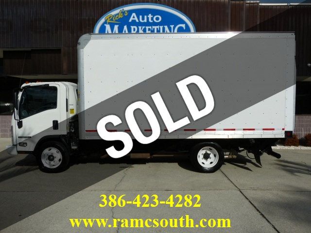 2022 Isuzu NPR HD 6.6L V8 GAS*TILT CAB*DRW*16' "ROCKPORT" BOX*2,200LB "MAXON" LIFT - 22987455 | Video 1