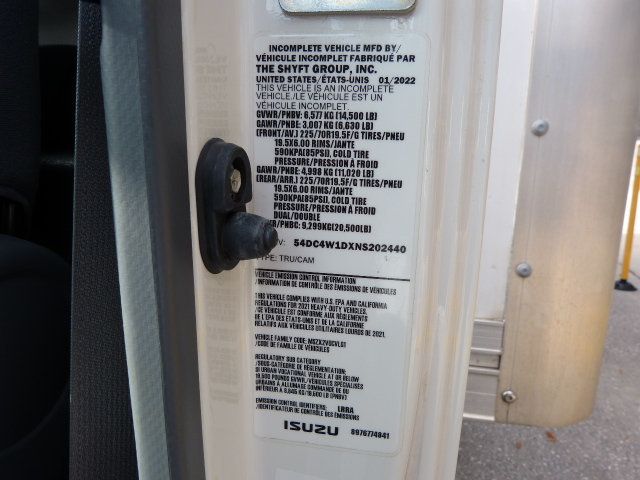 2022 Isuzu NPR HD 6.6L V8 GAS*TILT CAB*DRW*16' "ROCKPORT" BOX*2,200LB "MAXON" LIFT - 22987455 - 44