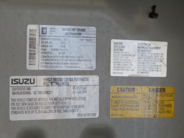 2022 Isuzu NPR HD 6.6L V8 GAS*TILT CAB*DRW*16' "ROCKPORT" BOX*2,200LB "MAXON" LIFT - 22987455 - 46