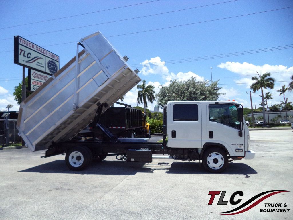 2022 Isuzu NPR HD CREW diesel w/ 14ft Landscape Body Aluminum dump Truck - 23044118 | Video 1