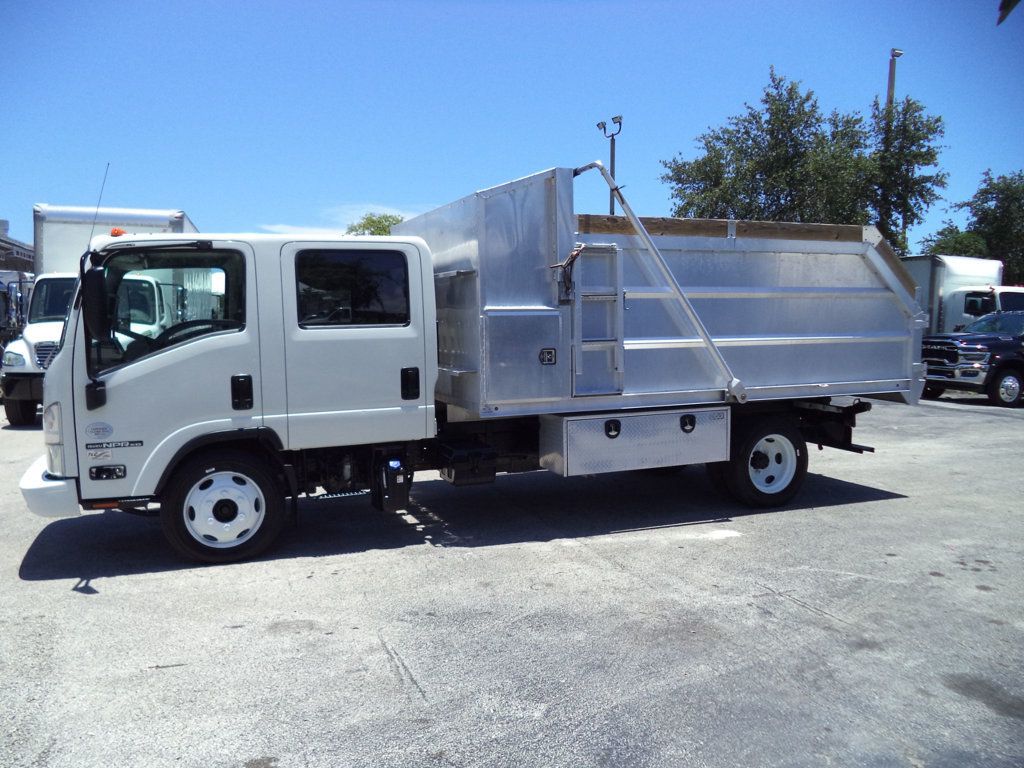 2022 Isuzu NPR HD CREW diesel w/ 14ft Landscape Body Aluminum dump Truck - 23044118 - 3
