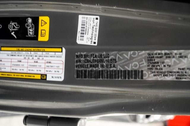 2022 Jeep Gladiator High Altitude 4x4 - 22987613 - 35