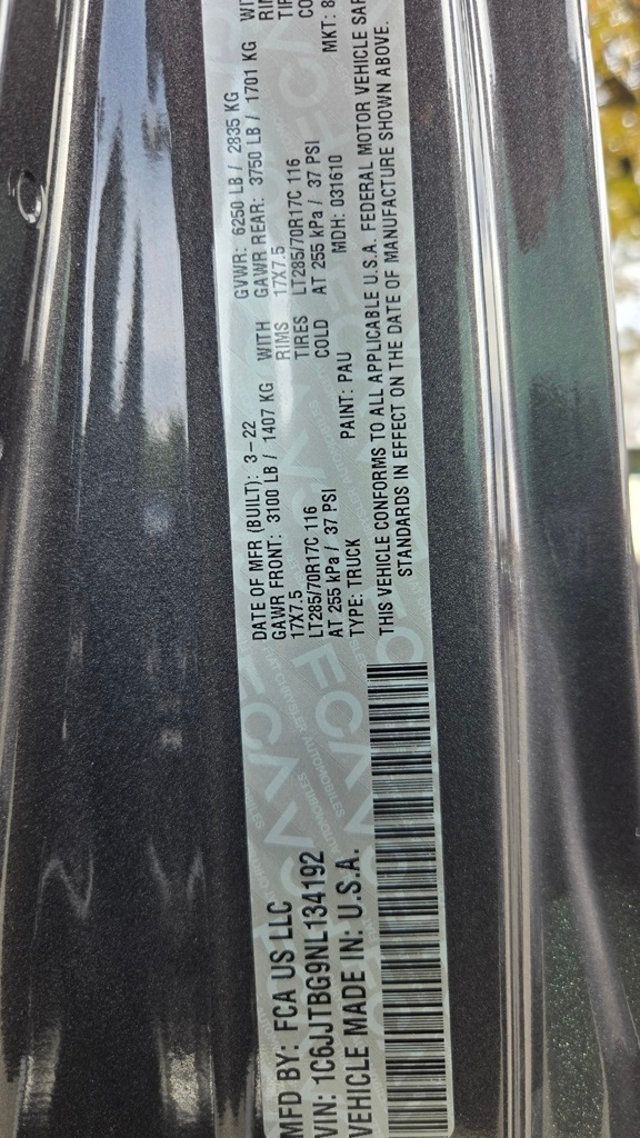 2022 Jeep Gladiator Rubicon - 22943864 - 28