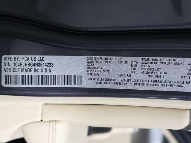 2022 Jeep Grand Cherokee Limited 4x4 - 23035730 - 62
