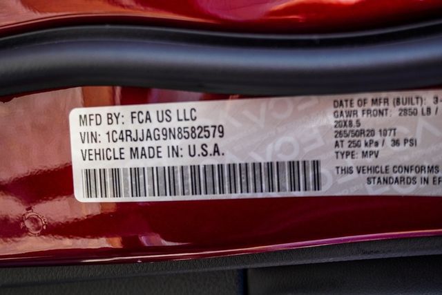 2022 Jeep Grand Cherokee L Altitude 4x2 - 22944875 - 46