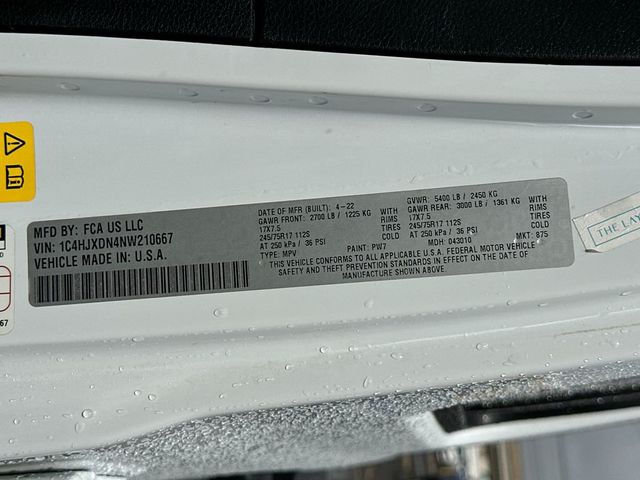 2022 Jeep Wrangler Unlimited Sport S 4x4 - 22955966 - 22