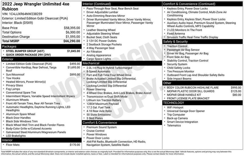 2022 Jeep Wrangler 4xe Unlimited Rubicon 4x4 - 22916230 - 5