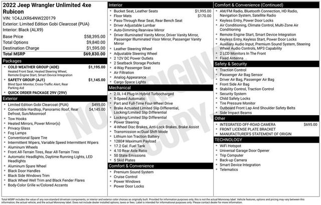 2022 Jeep Wrangler 4xe Unlimited Rubicon 4x4 - 22943851 - 5