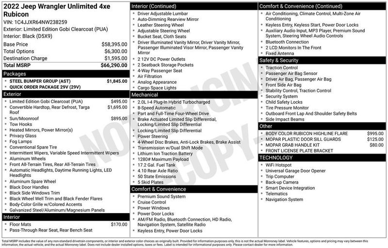 2022 Jeep Wrangler 4xe Unlimited Rubicon 4x4 - 23028546 - 5