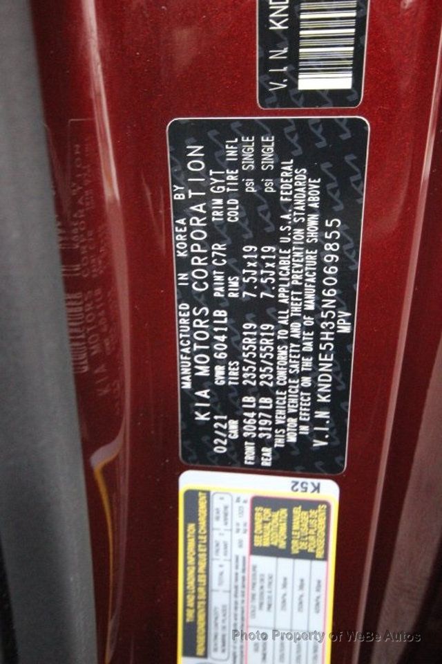 2022 Kia Carnival SX FWD - 22892518 - 33