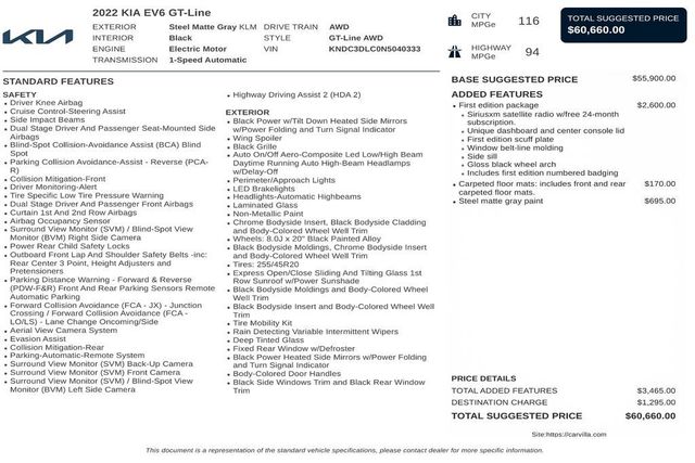 2022 Kia EV6 GT-Line AWD - 23083541 - 2