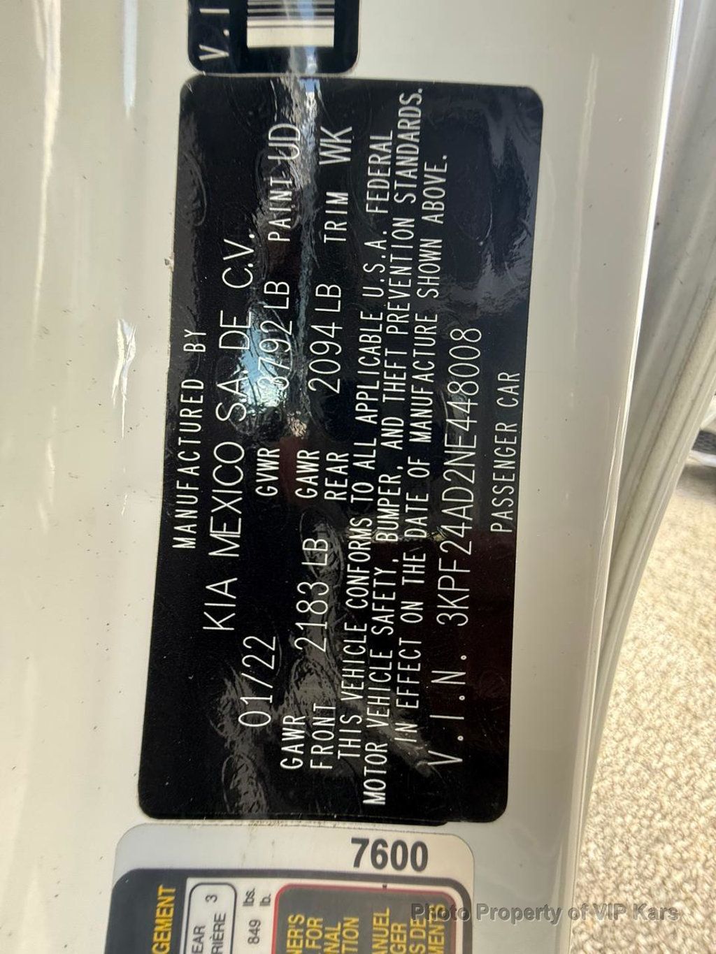 2022 Kia Forte FE IVT - 22924731 - 19