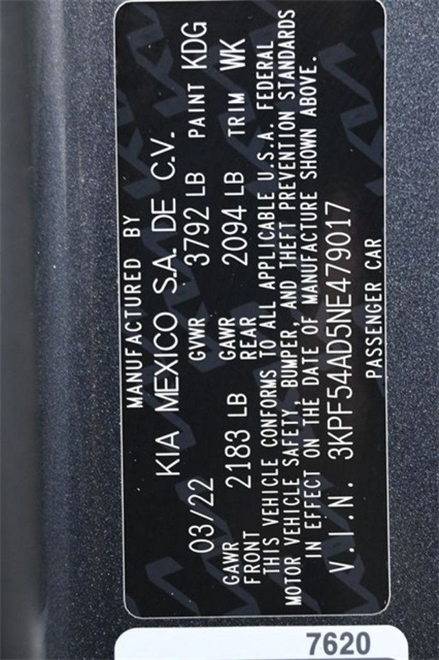 2022 Kia Forte GT-Line IVT - 22936715 - 7