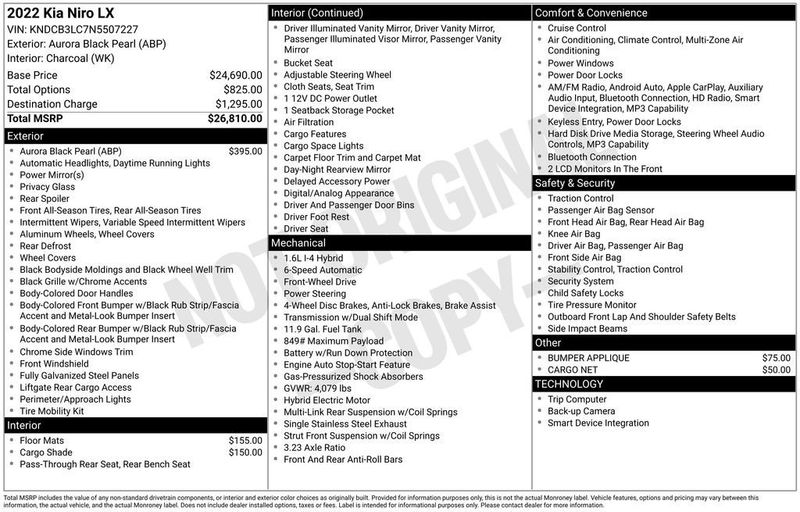 2022 Kia Niro LX FWD - 22952137 - 5