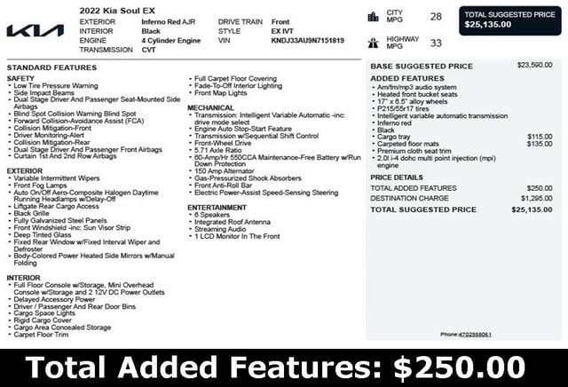 2022 Kia Soul EX IVT - 22966191 - 2