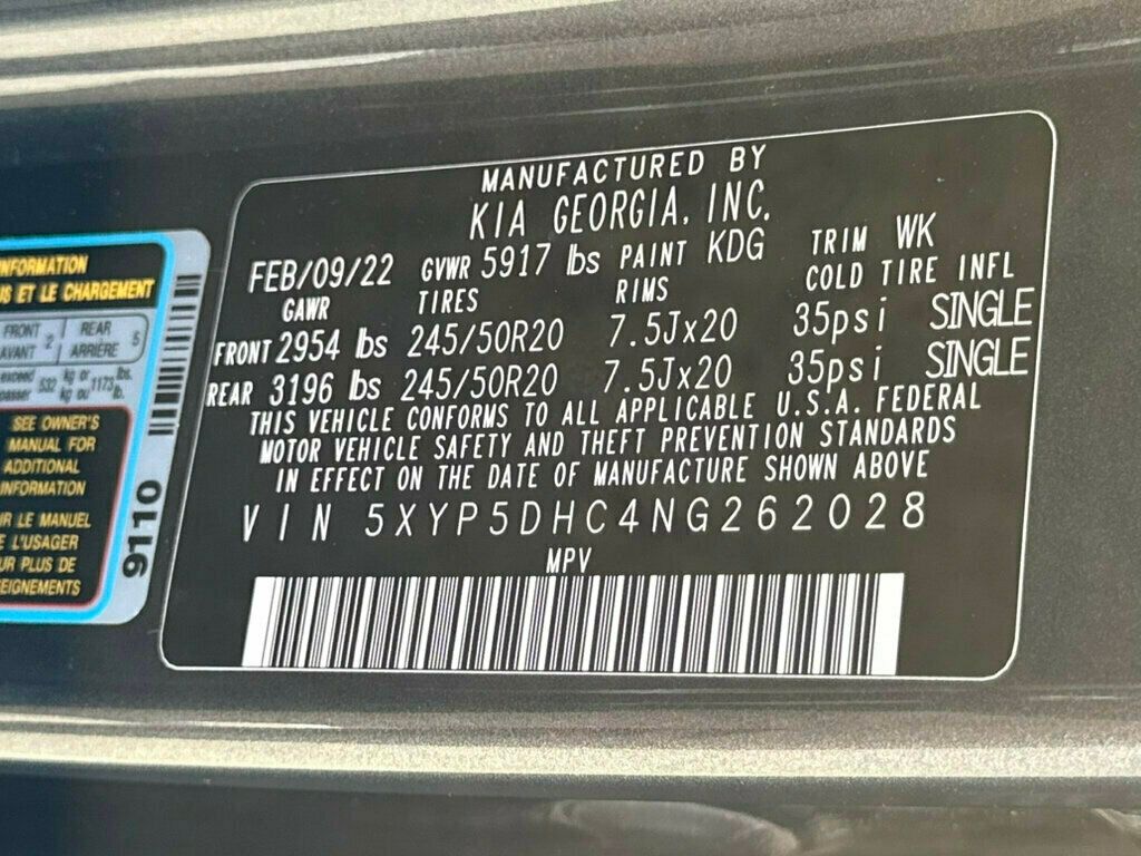 2022 Kia Telluride SX AWD - 23017808 - 57