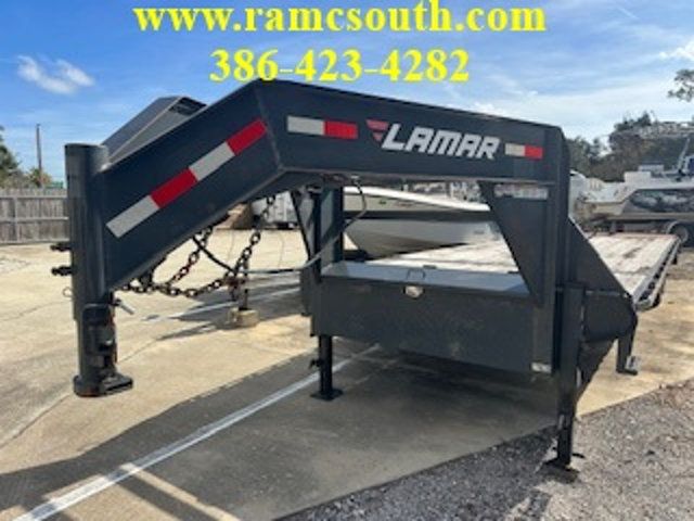 2022 LAMAR FS023027 25FT. TRAILER GOOSENECK TRAILER - 14K GVWR - 22954532 | Video 1