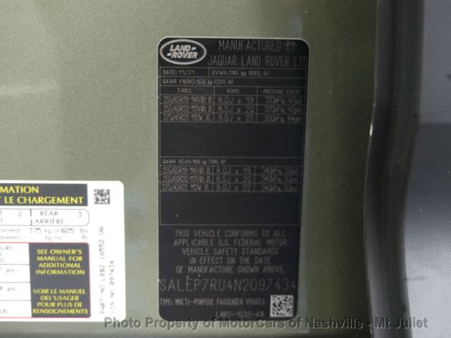 2022 Land Rover Defender 110 SE AWD - 23091770 - 49