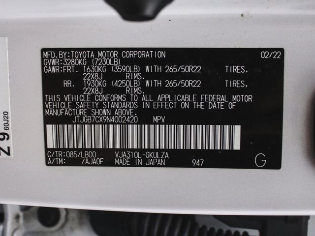 2022 Lexus LX 600 Luxury - 22928839 - 14