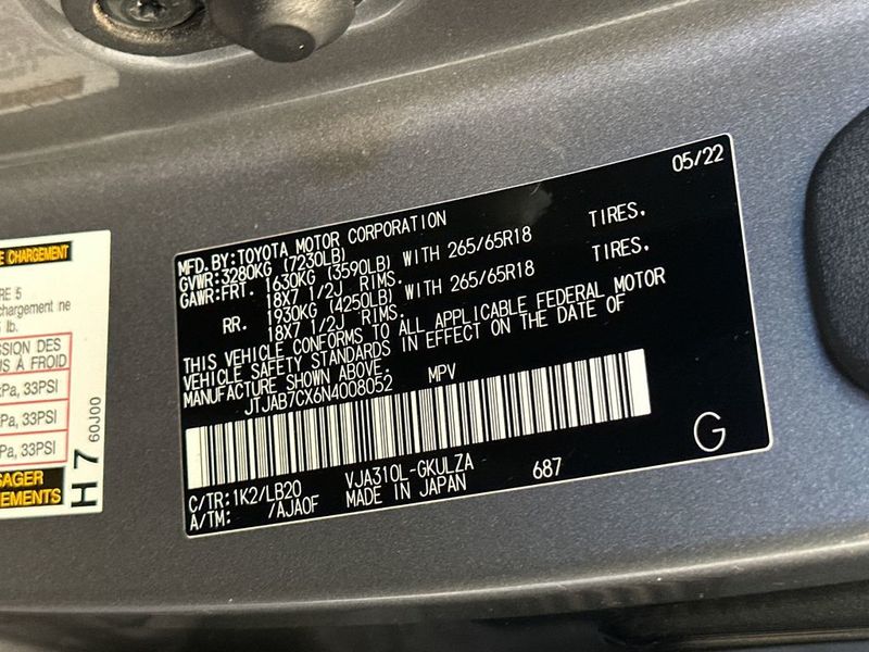 2022 Lexus LX LX 600 Premium 4WD - 23024888 - 22