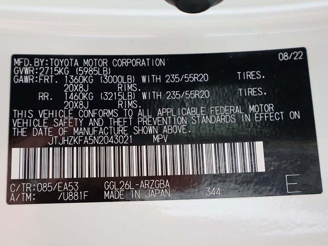 2022 Lexus RX RX 350L AWD - 22954819 - 61