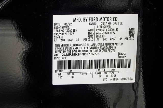 2022 Lincoln Nautilus Reserve AWD - 22940112 - 44