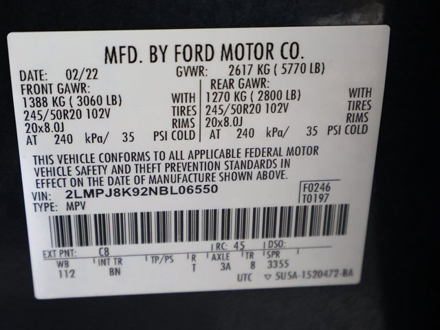 2022 Lincoln Nautilus Reserve AWD - 22887913 - 58