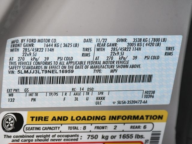 2022 Lincoln Navigator L L Reserve - 22947530 - 20