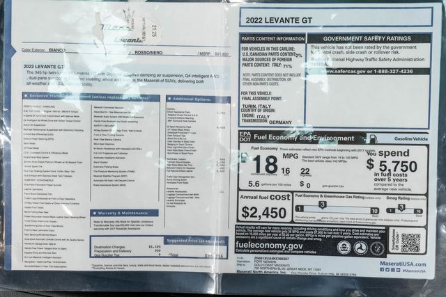 2022 Maserati Levante GT 3.0L - 23017907 - 51